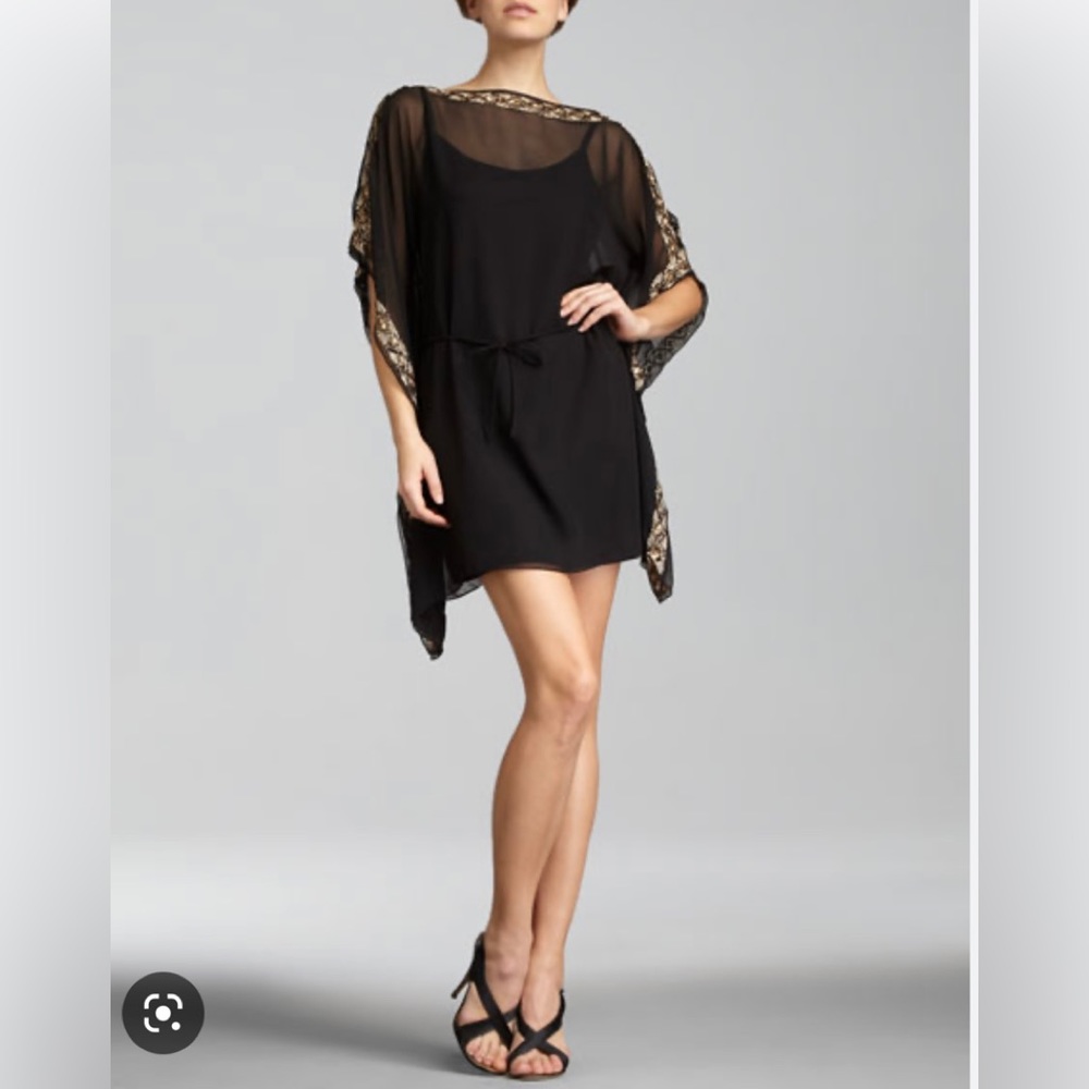 Aidan Mattox black embellished dress
